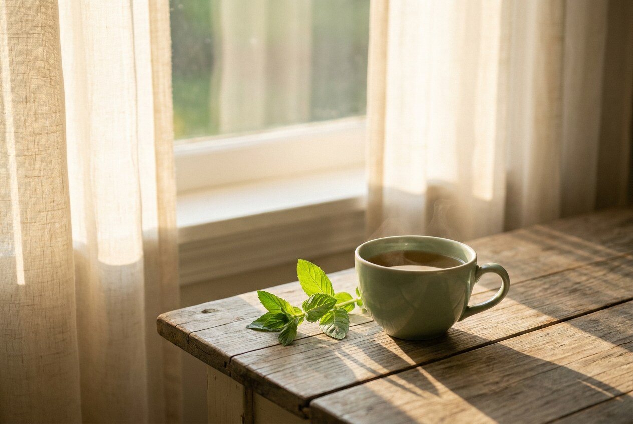 Warm tea by a sunlit window — Summer Solstice TCM, nourish the heart 夏至养心